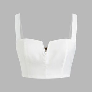 Solid V-Wire Crop Top CIDER